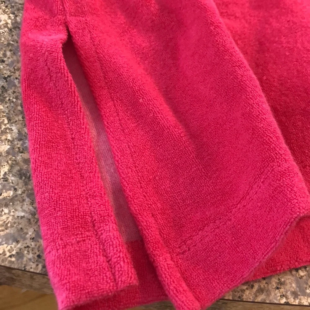 NWT Cocoa Pink Swim Cover Up Dress Medium Terry Cloth With Imperfections - Picture 7 of 17